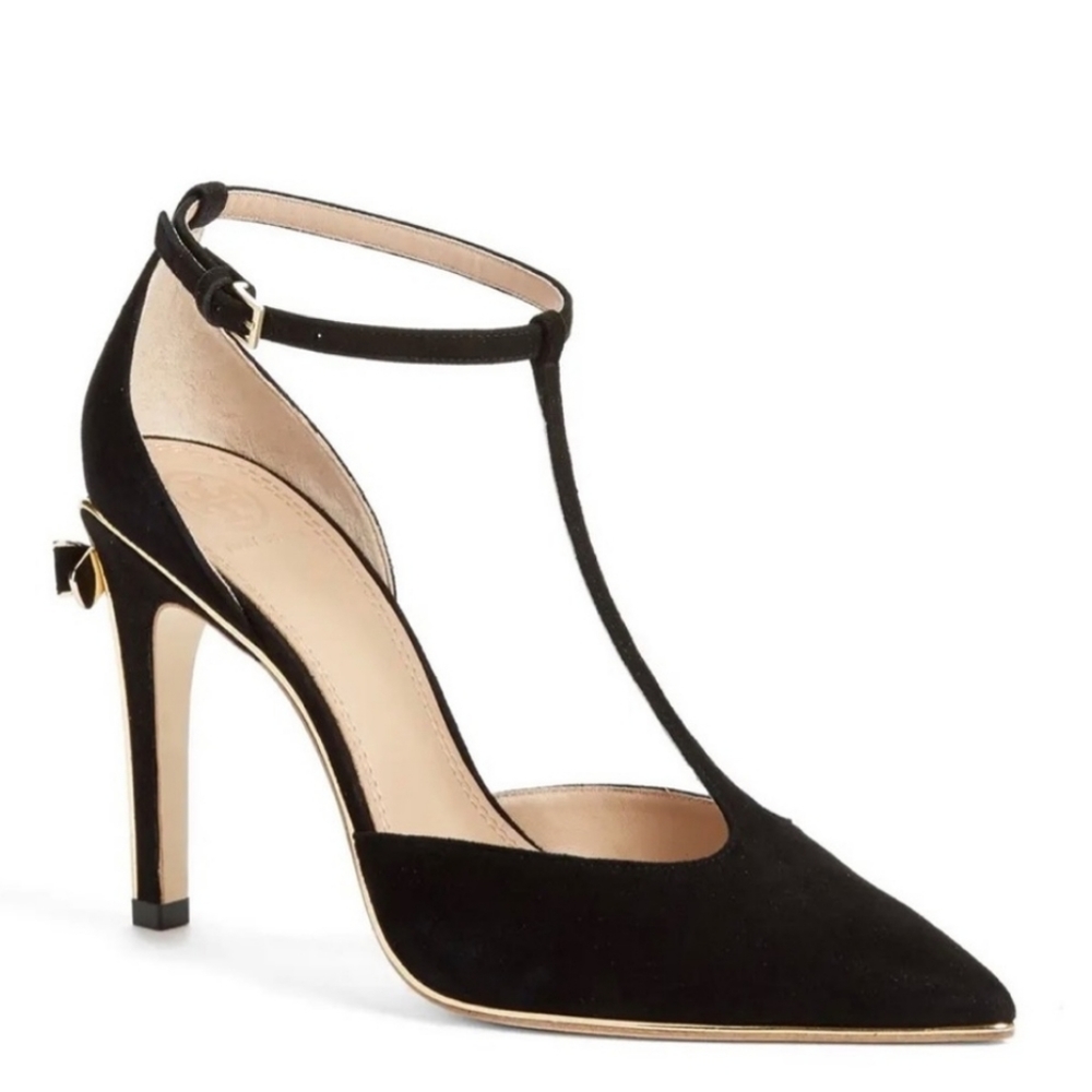 Tory Burch Suede Bow Pumps